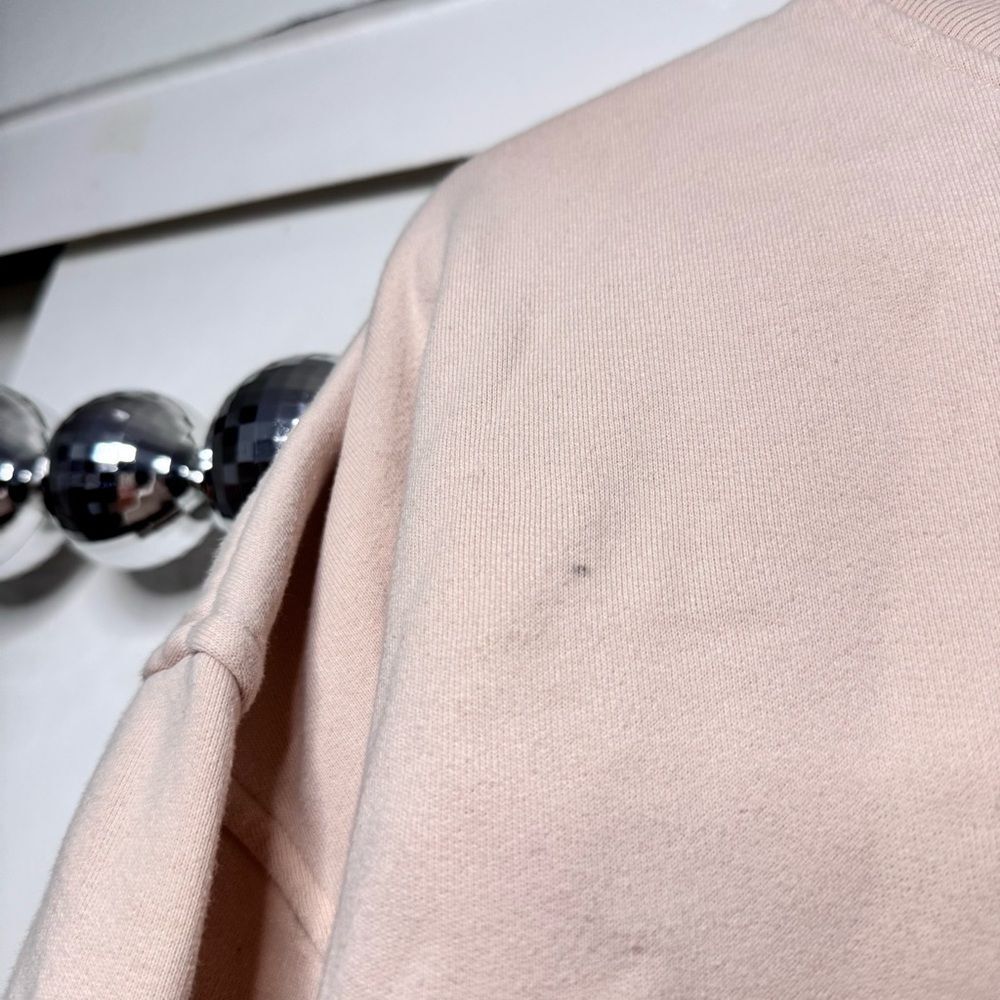 Reformation Jeans Classic Crewneck Sweatshirt Peach Light Beige View 4
